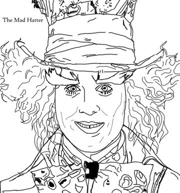 Download Johnny Depp Mad Hatter Drawing at GetDrawings | Free download