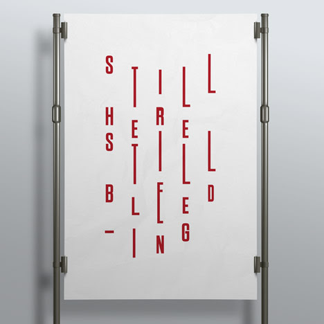 Audio Kultur magazine posters made with human blood Still Here Bleeding