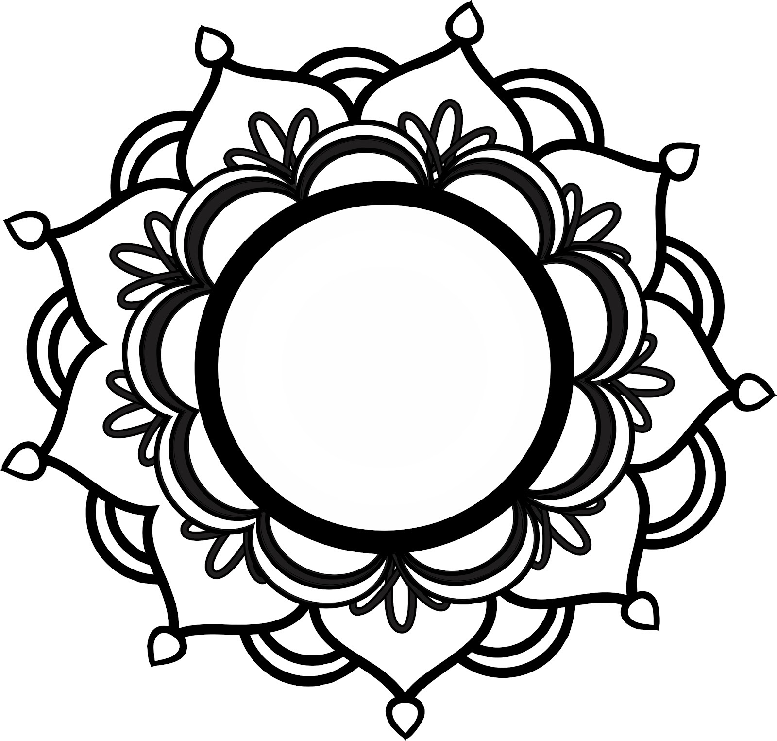 Download Mandala Flower Clipart | Free download on ClipArtMag