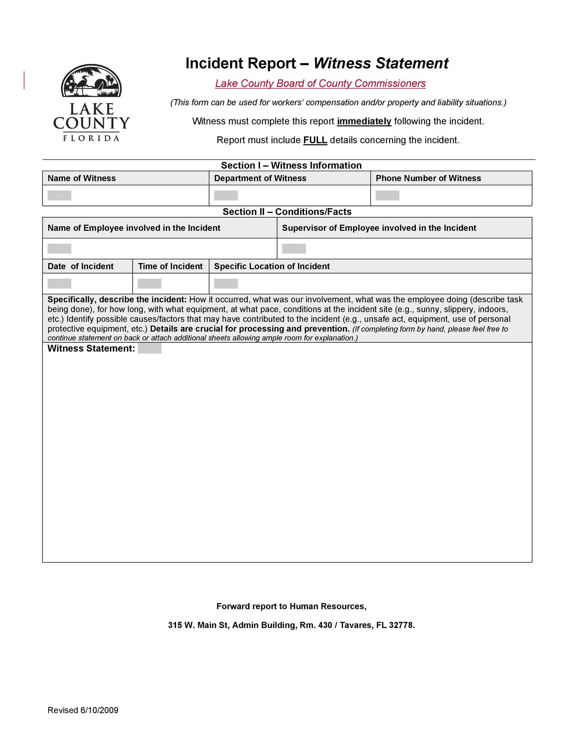 50 Professional Witness Statement Forms & Templates