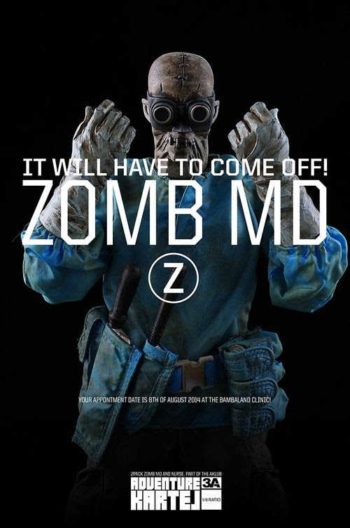 Oh My! REVEALED: threeA's "Adventure Kartel: Zomb MD & Nurse" 1/6th scale figures!