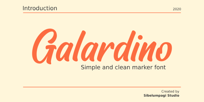 Download Galardino Fonts Family From Sibelumpagi