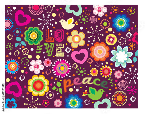 Love And Peace Images. Love Peace groovy graphic