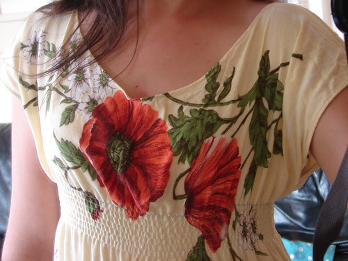 Dress from a tablecloth