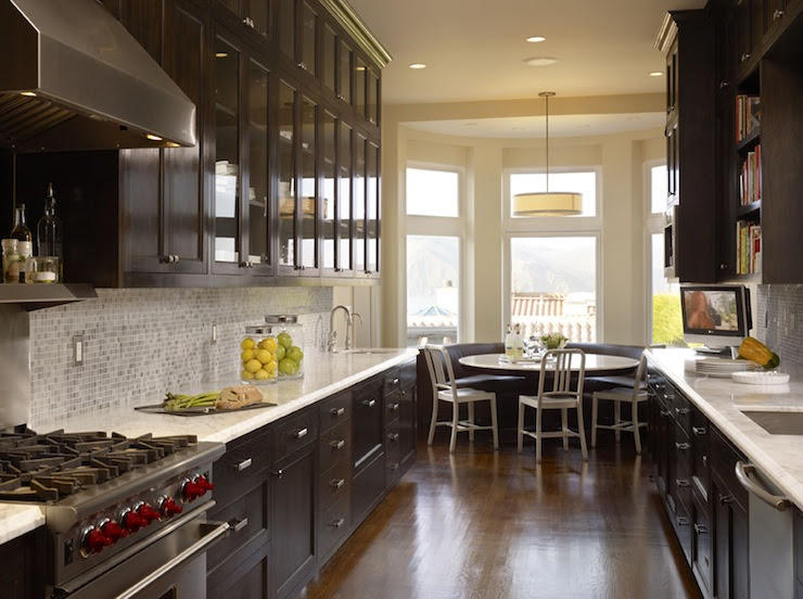 Chocolate Brown Cabinets - Contemporary - kitchen - Artistic 