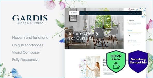 Get Gardis | Blinds and Curtains Studio & Shop WordPress Theme,
ThemeForest