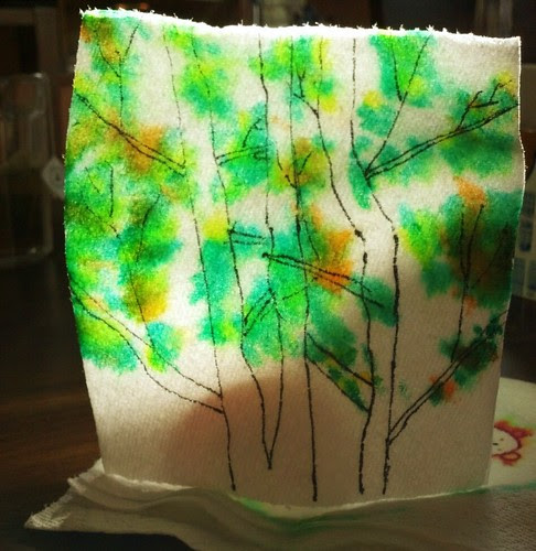 sun thru the trees