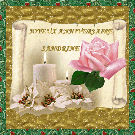 Carte Joyeux Anniversaire Sandrine Charlott