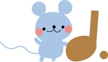 動物たちの音符のイラスト2 無料イラスト フリー素材