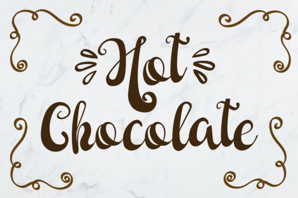 Crella New Years Eve SVG Font Free Hot ChocolateScript Compatible with Cameo Silhouette Studio, Cricut and other cutting machines for any crafting projects.