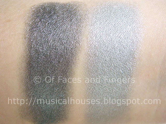 sleek molten metal steel ash swatch