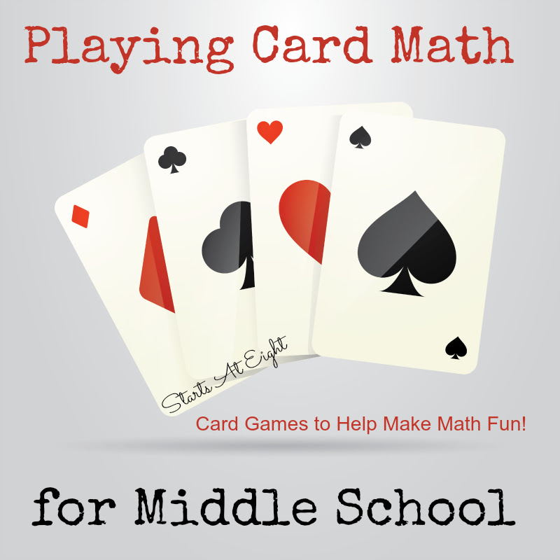 Playing Card Math for Middle School - StartsAtEight
