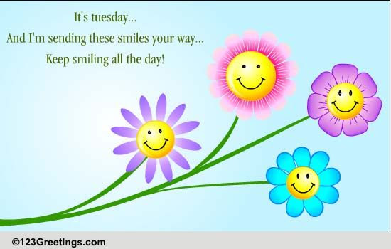 Keep Smiling On Tuesday! Free Tuesday Toons eCards 