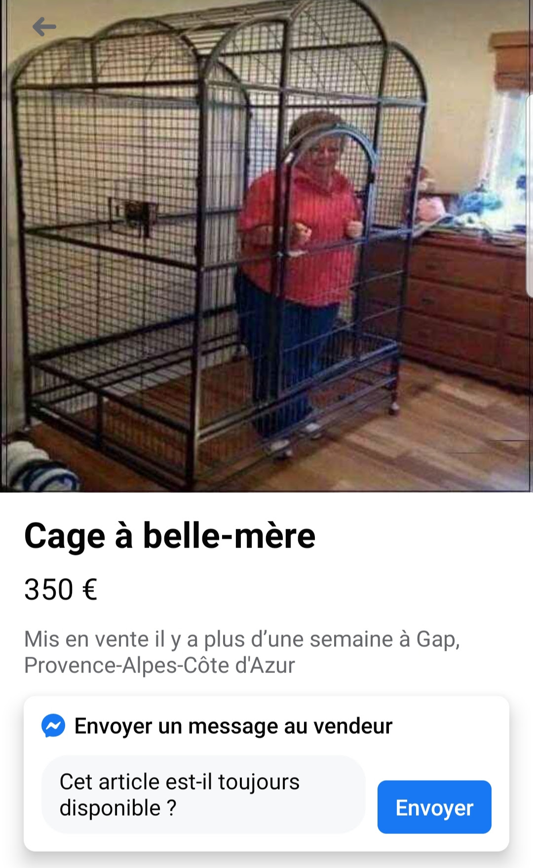Cage A Belle Mere
