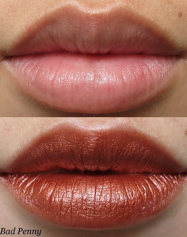 Portland Black Lipstick Company Bad Penny Swatch