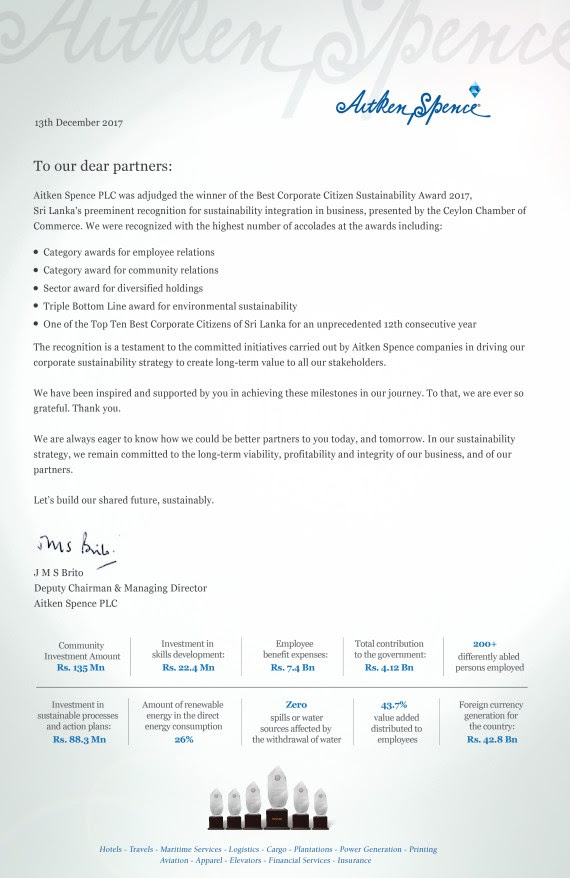 Letter to stakeholders BCCSA 2017