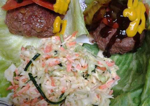 Recipe: Yum-Yum Ultimate Coleslaw, burgers