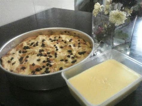 iswaties family resepi puding roti  sos kastard