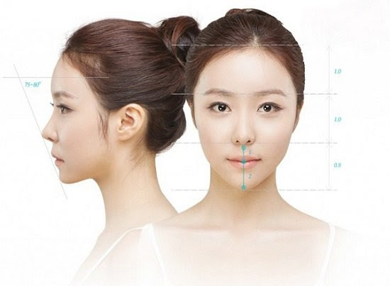 Góc nhìn trực diện của một chiếc mũi đẹp