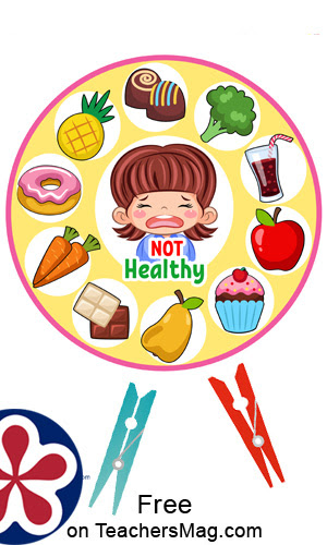 healthy vs unhealthy food sorting activity teachersmag com