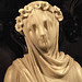 Veiled Vestal Virgin by Raffaelle Monti,Chatsworth House