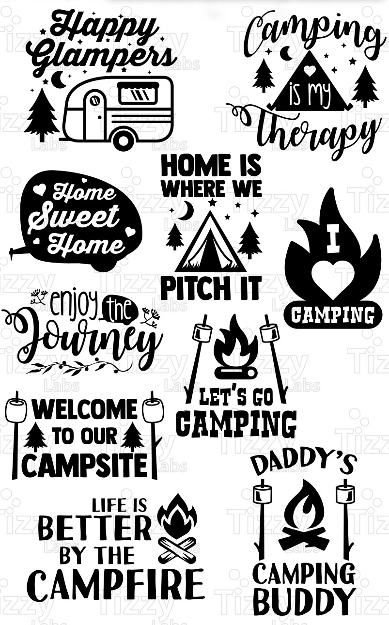 Download Free 55 Camping Svg Files SVG PNG EPS DXF File for Cricut, Silhouette and Other Machine