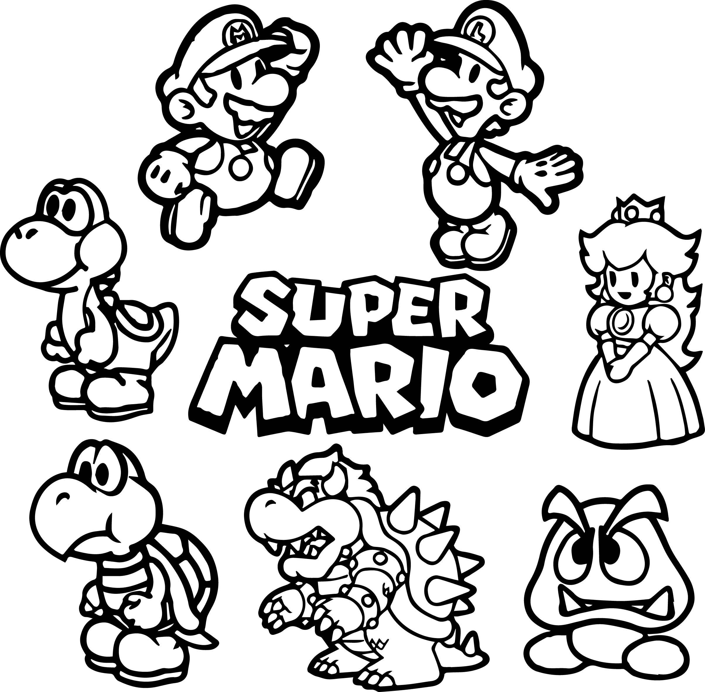 Coloriage Mario Gratuit Jeux Videos