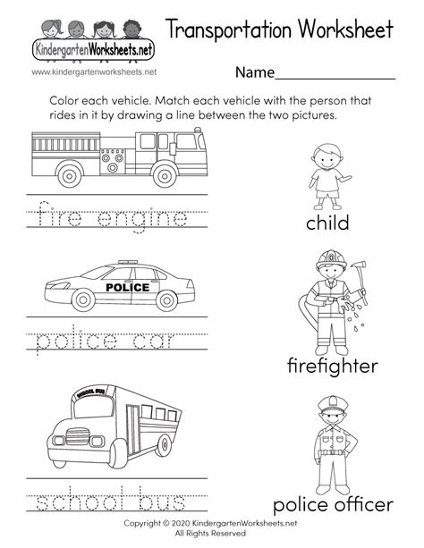 With the right resources and tools, however, it can be an enjoyable and rewarding experience. transportation worksheet free kindergarten learning worksheet for kids