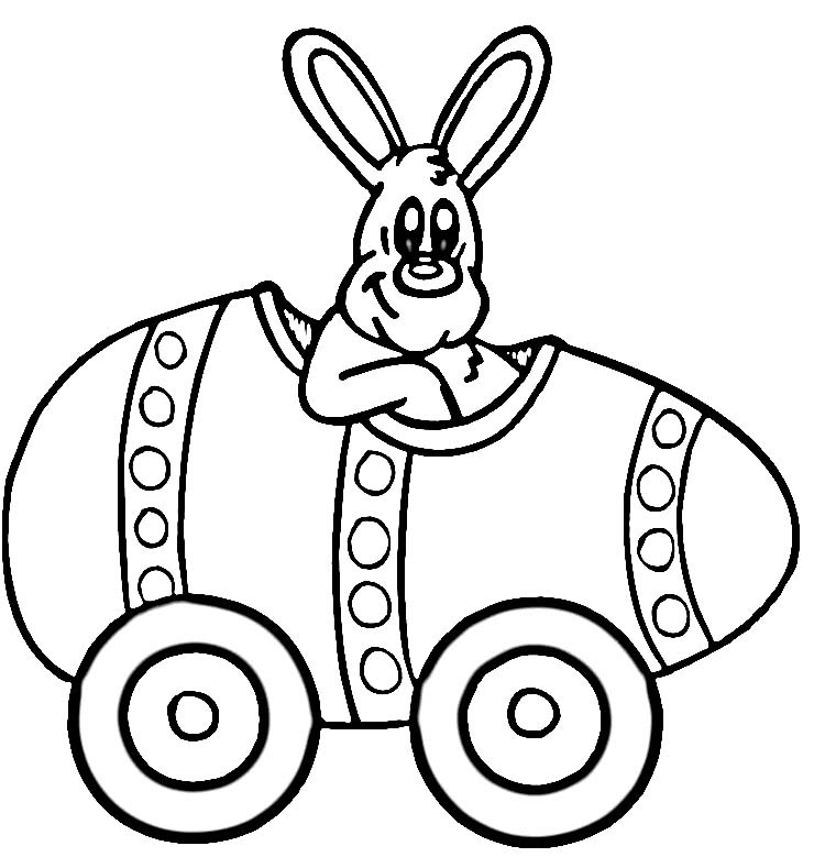 easter bunny coloring pages free printable  clip art library