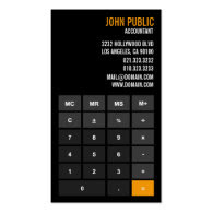 Accountant Calculator Business Cards