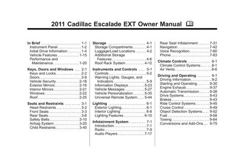 Download Kindle Editon 2011 escalade ext service and repair manual Library Genesis PDF