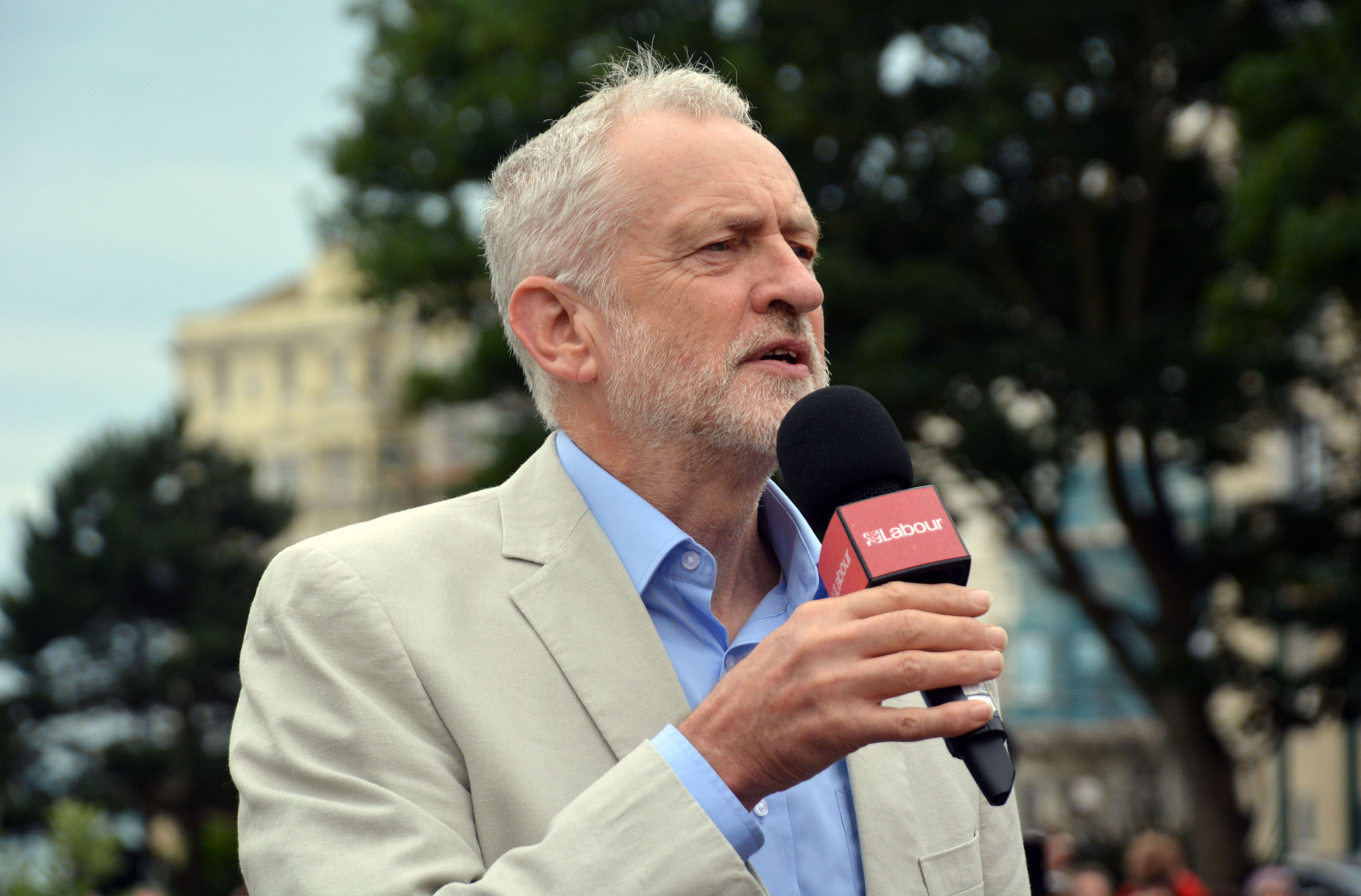 Jeremy Corbyn in Hastings.