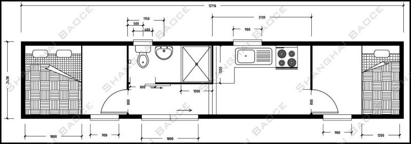 Shipping Container Home in different combinations, View home, MOSTEEL 