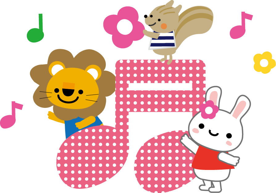 リトミックのイラスト 音楽 無料イラスト
