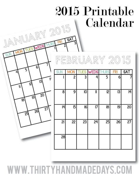  updated printable calendars for 2015 calendar and printable calendars