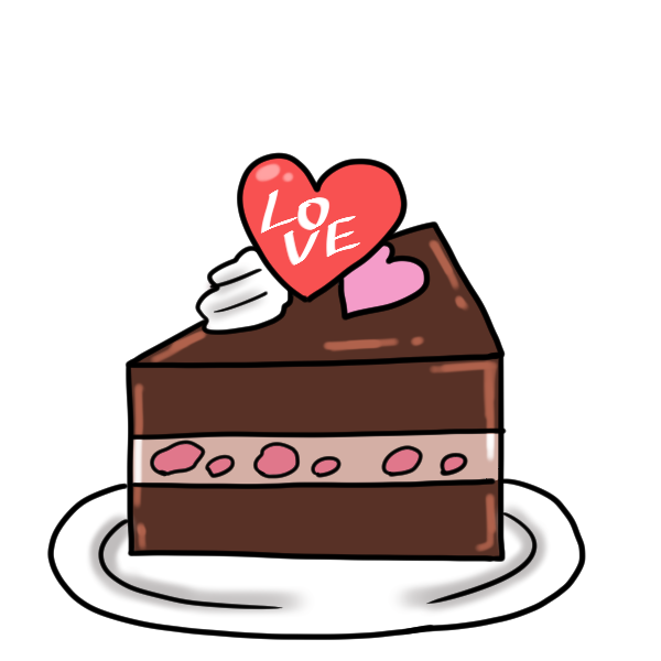 チョコレートケーキのイラスト かわいいフリー素材が無料のイラストレイン