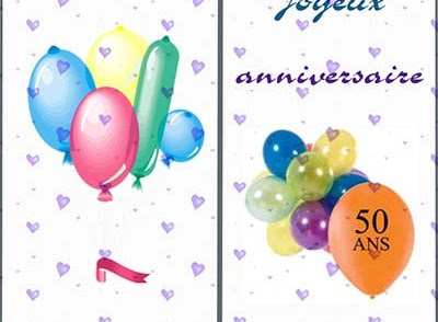 Carte Anniversaire 50 Ans Gratuite A Imprimer