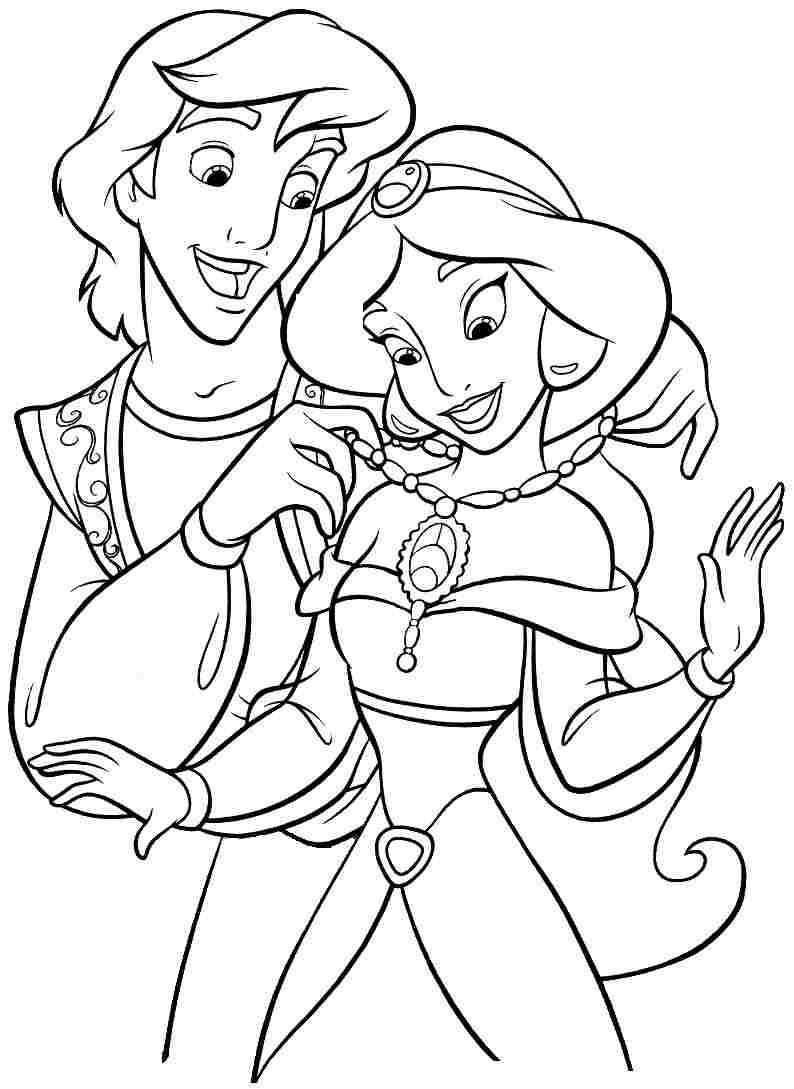 Download Princess jasmine coloring pages to download and print for free