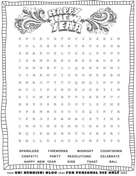  entertain your kids with 4 new year word games printable activities