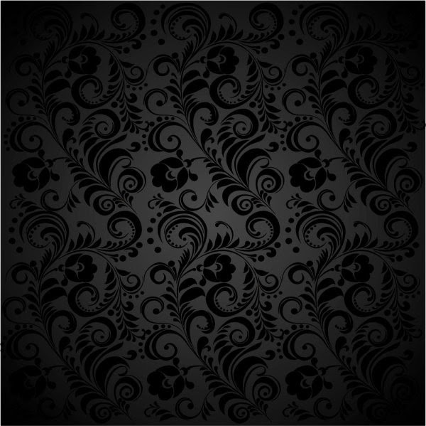 Black Backgrounds on Black Background Floral 02 Vector Vector Background   Free Vector For
