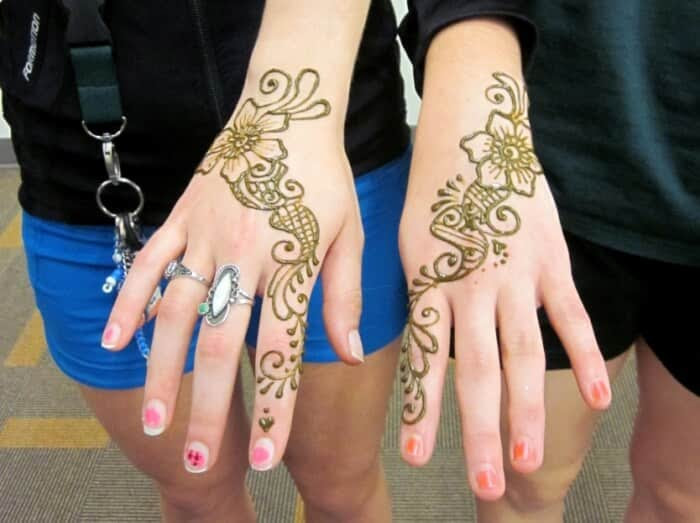  Gambar  Henna  Telapak Tangan  Simple Dan  Mudah
