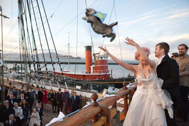 A New Twist on the Bridal Bouquet Toss