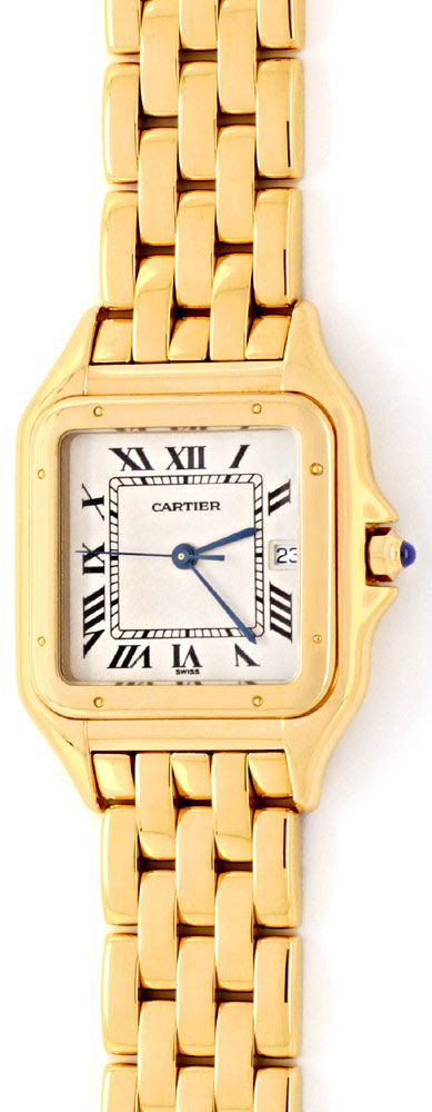 Original-Foto 2, PANTHERE DE CARTIER HERREN-ARMBANDUHR GOLD