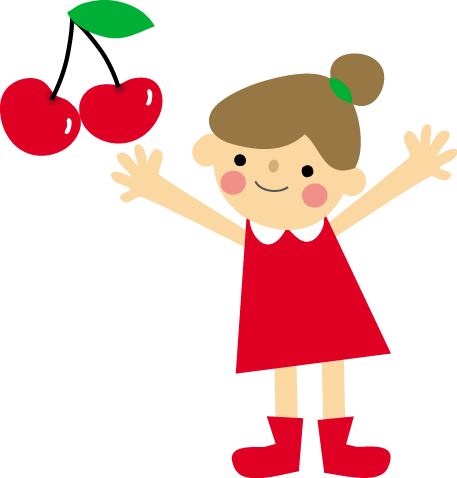 さくらんぼのイラスト 無料 フリー素材
