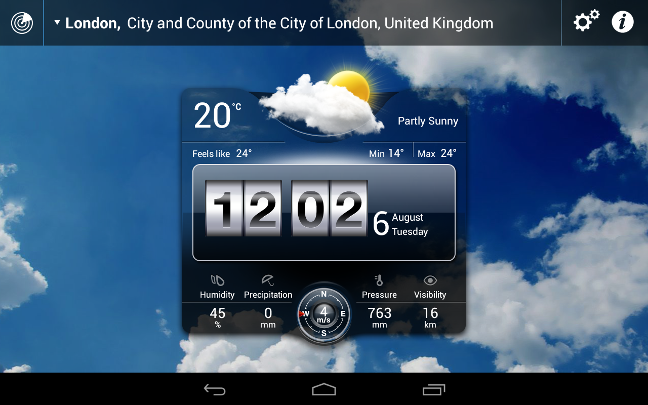 Weather Live Widgets - screenshot