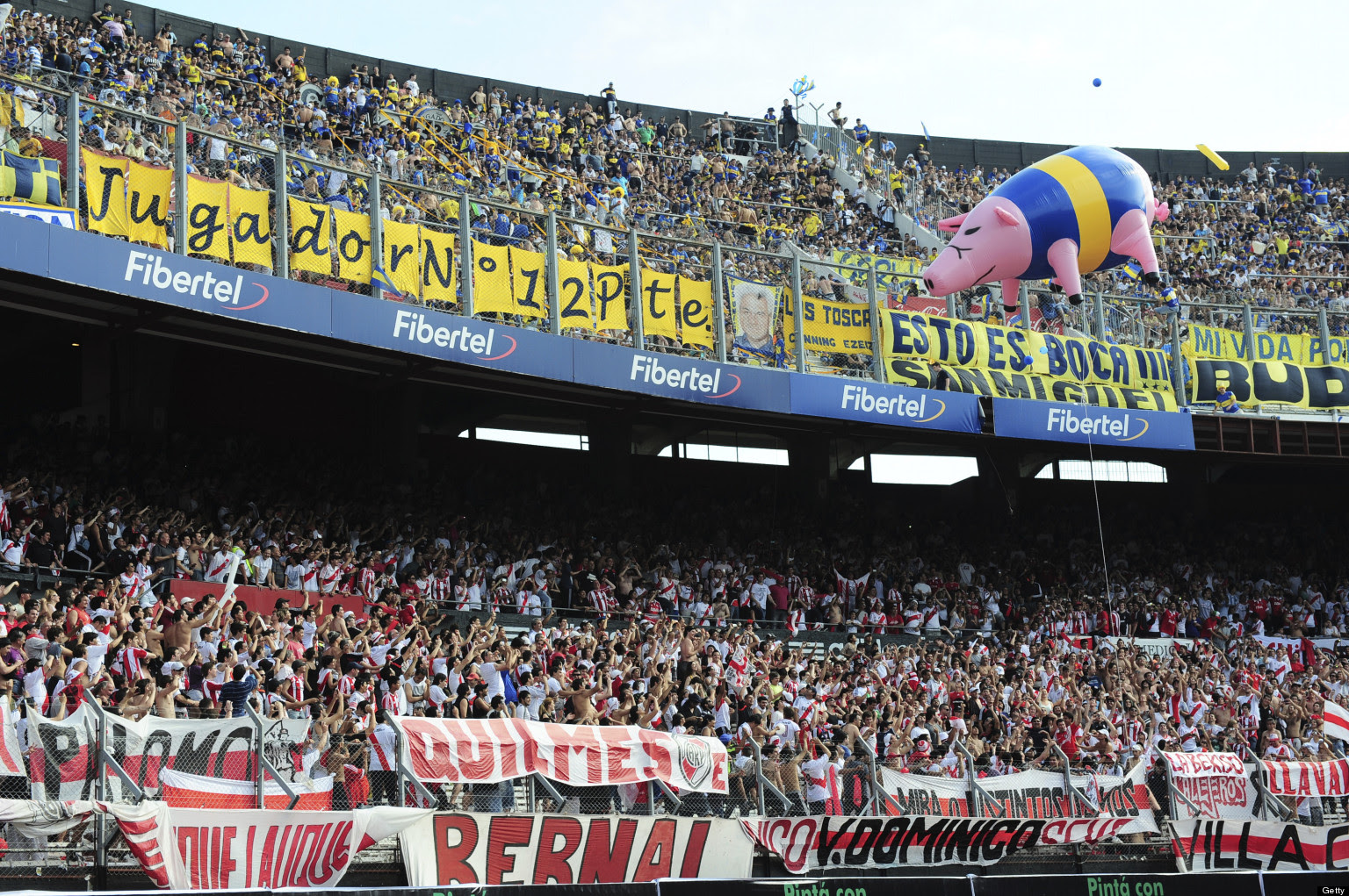 Boca Juniors Mocked By River Plate With Giant Inflatable ...