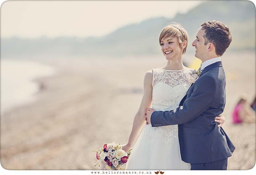 East coast of England wedding photos on Dunwich beach - www.helloromance.co.uk