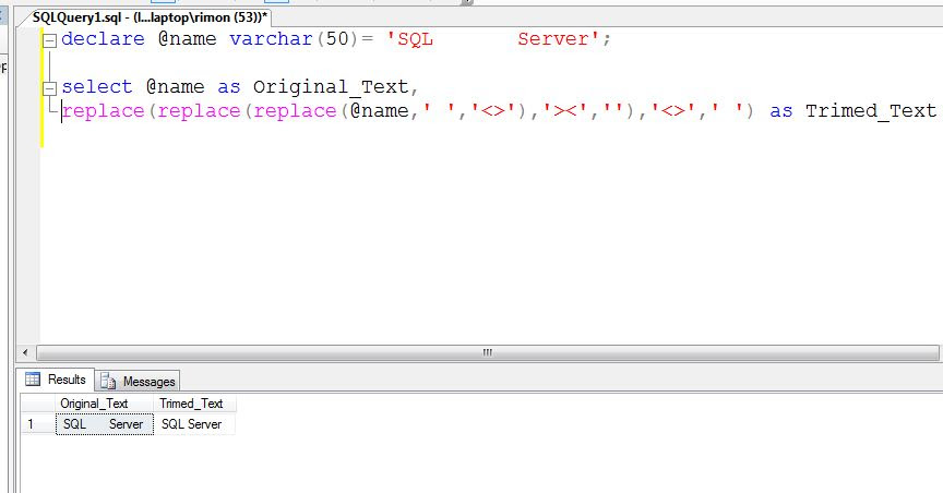 trim server sql in SQL sql Server t BI trim server sql in SQL sql Server t BI