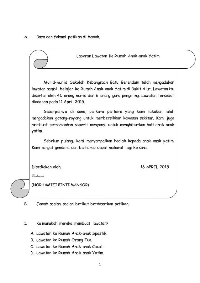 Jawab Soalan Bahasa Melayu Tahun 5 - Crazy Tongtong