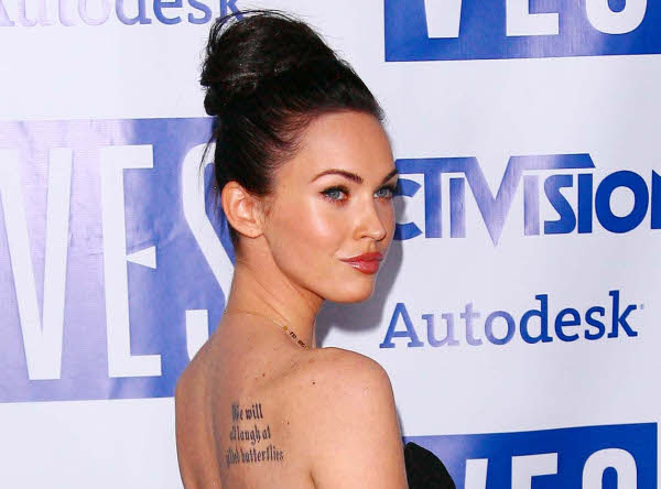 megan fox tattoos rib. Megan Fox